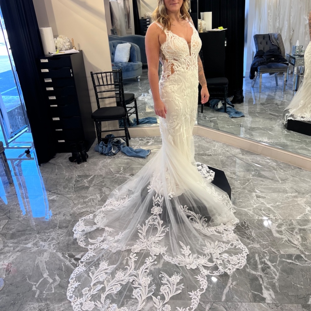 Wedding dress WITH veil - Picture 7 of 7